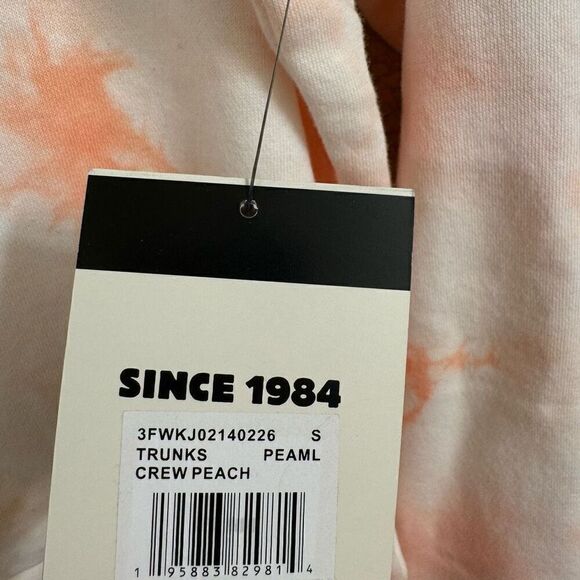 Reef Trunks Elephant Raglan Crew Sweater Tie Dye Peach Melba Small NWT - Picture 6 of 10